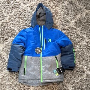 Hurley Gray and Blue Snowboarding Jacket